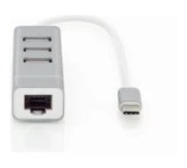 DIGITUS DA-70253 Hub Type-C White Aksesuārs