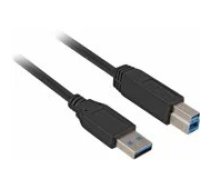 Sharkoon Cable USB 3.0 A-B black 1,0m vads