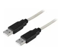 Deltaco USB-A 2.0 to USB-A 3m Black/ White vads