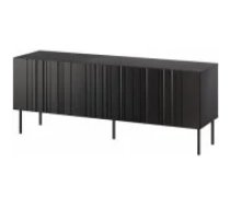 Cama MEBLE ISLA 150.5x40x60 Black Matt Mēbeles