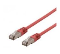 Deltaco Patch cable S/ FTP Cat6 LSZH 250MHz 0.5m red aksesuārs
