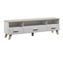 Cama MEBLE LOTTA 180x40x53 White + Sonoma Oak Mēbeles