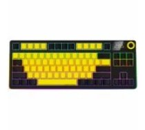 Lorgar KBP70TKLW, Wireless TKL Mechanical Gaming Keyboard Pro Black/ Yellow klaviatūra