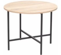 Evelekt HANNES 50x50xH40cm Rustic / Black Melamine Kafijas galdiņš
