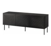 Cama MEBLE SIENA 150.5x40x60 Black Matt Mēbeles