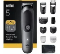 Braun AIO5560 hair trimmers/ clipper Black, Grey 14 Lithium-Io matu griezējs