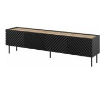 Cama MEBLE ONDA 200x40x35/ 54 Black Mēbeles