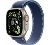 Apple Watch Ultra 3 49mm Natural Titanium/ Blue/ Bright Blue Trail Loop - M/ L viedpulkstenis