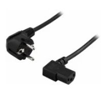 Deltaco Power cord CEE 7/ 7 to IEC C13 0.2m Black aksesuārs