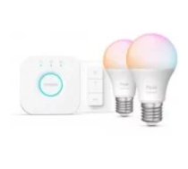 Philips Hue Hue E WCA 806 A60 8W 2pcs + Dimmer Switch Viedā spuldze