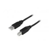 Deltaco Cable USB-A 2.0 USB-B 2.0 1m black aksesuārs