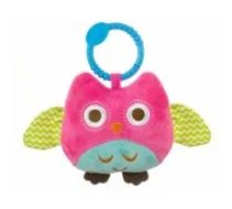 Milly Mally _7654500 Milly Mally Plush hanging toy - Happy owl - 2552 PINK Mīkstā rotaļlieta