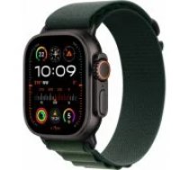 Apple Watch Ultra 2 (2024) 49mm Black Titanium/ Dark Green Alpine Loop - M viedpulkstenis