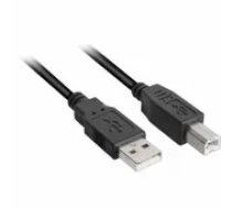 Sharkoon Cable USB 2.0 A-B black 1,0m vads