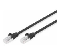 DIGITUS CAT 6 S/ FTP Patch Cord LSZH 5.0 m Black aksesuārs