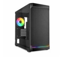 Sharkoon MK4W RGB Strip tower case black datoru korpuss