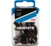 Graphite Graphite Screwdriver bit (Impact bits PH1 x 25 mm, 20 pcs.). Aksesuārs