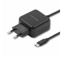 Qoltec Charger 12W 5V 2.4A USB type-C 50197 Black lādētājs