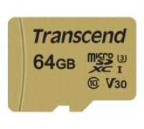 Transcend 500S/ 64GB Micro SDXC Class 10 atmiņas karte