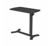 Evelekt Desk ERGO with one leg, manual, black Galds