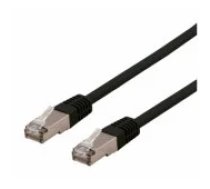 Deltaco Patch S/ FTP Cat6 LSZH 250MHz 1m black aksesuārs