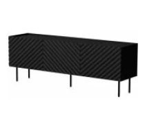 Cama MEBLE LUCCA 3D 165x40x59 Black Mēbeles