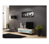 Cama MEBLE VIGO NEW 140x40x30 Sonoma/ White Gloss Mēbeles