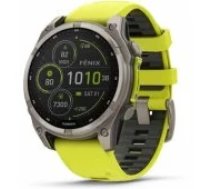 Garmin Fenix 8 Sapphire Solar Yellow/ Graphite 47mm 010-02906-21 viedpulkstenis