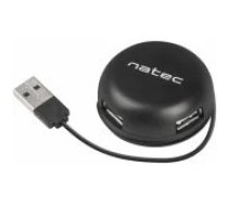 Natec NHU-1330 USB Hub 4-1 Black Aksesuārs