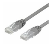 Deltaco Patch cable U/ FTP Cat6 500MHz LSZH 3m grey aksesuārs