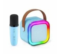 Riff K12 Portable BT Karaoke System with 1 Wireless mic Blue Bezvadu skaļrunis
