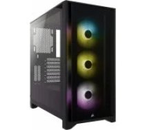 Corsair iCUE 4000X RGB Black datoru korpuss