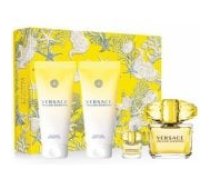 Versace Yellow Diamond Gift Set EDT 90ml + 10ml + BL 100ml + SG 100ml Smaržu komplekts
