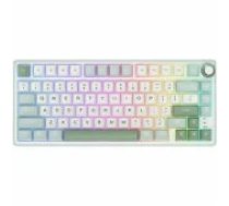 Royal Kludge R75 RGB Sky Cyan wired keyboard 75% klaviatūra