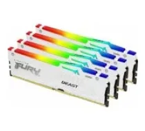 Kingston Fury Beast RGB White 128GB DDR5 5600MHz DIMM KF556C40BWAK4-128 operatīvā atmiņa