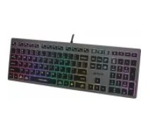 A4Tech 47126 FSTYLER FX60H Grey Neon Backlit klaviatūra