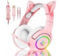 Onikuma K9 RGB Pink austiņas