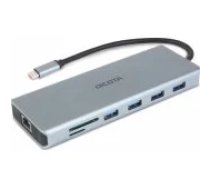 DICOTA D32065 13in1 USB-C Grey Dokstacija