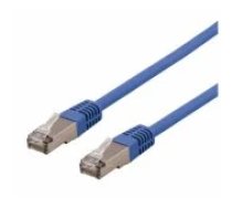 Deltaco Patch S/ FTP Cat6 LSZH 250MHz 0.5m blue aksesuārs