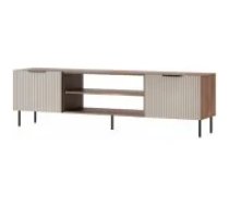 Cama MEBLE ALMERA 180.5x42x52.5 Walnut/ Cashmere Mēbeles