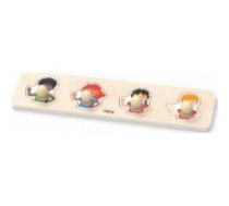 Viga Viga Viga 44536 First puzzles with handles - colors of leather Puzle