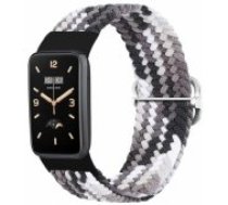 Beline Braided Strap Xiaomi Mi Band 7 Pro/ M7 Pro (13) Black-White Siksniņa