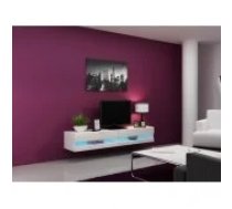 Cama MEBLE VIGO NEW 180x40x30 White/ White Gloss Mēbeles