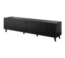 Cama MEBLE ASTI 200x42x52 Matte Black Mēbeles