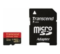Transcend Micro SDHC 32GB UHS-I 600x Class 10 atmiņas karte