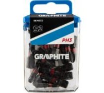 Graphite Graphite Screwdriver bit (Impact bits PH3 x 25 mm, 20 pcs.). Aksesuārs