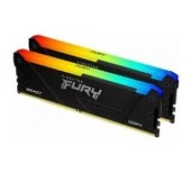 Kingston Fury Beast RGB Black 64GB DDR4 3200MHz DIMM KF432C16BB2AK2/ 64 operatīvā atmiņa