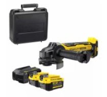 Stanley 125mm V20 Angle Grinder, Brushless, 2x4Ah.Charger Slīpmašīna