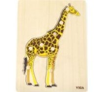 Viga Viga Toys VIGA Drewniane Puzzle Montessori Żyrafa z Pinezkami Puzle