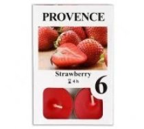 PROVENCE Tealights Strawberry 6pcs Svece